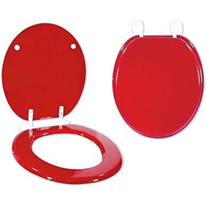 Fomax  essential -sedile wc in mdf, colore: rosso