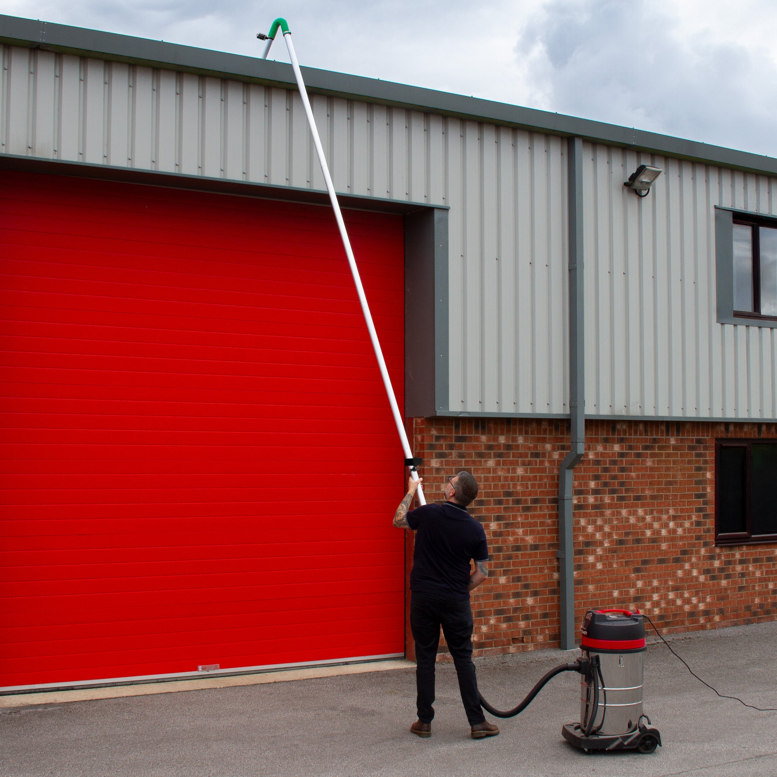 Kit aste 7,2m con telecamera 4K zoom 4x per pulizia grondaie e pluviali