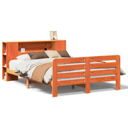 Letto matrimoniale | Letto per adulti | Giroletto senza Materasso Marrone Cera 150x200 cm Legno di Pino