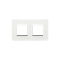 21643.17 Placca 4M (2+2) Int71 Bianco Totale Eikon