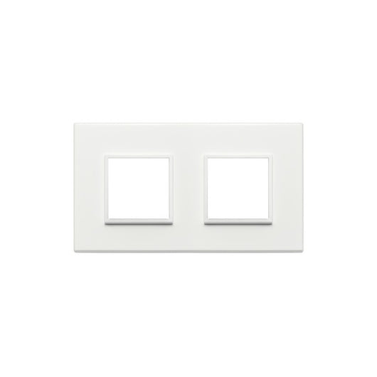 21643.17 Placca 4M (2+2) Int71 Bianco Totale Eikon