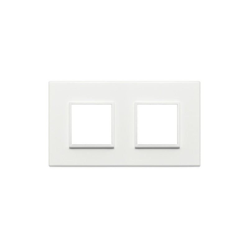 21643.17 Placca 4M (2+2) Int71 Bianco Totale Eikon