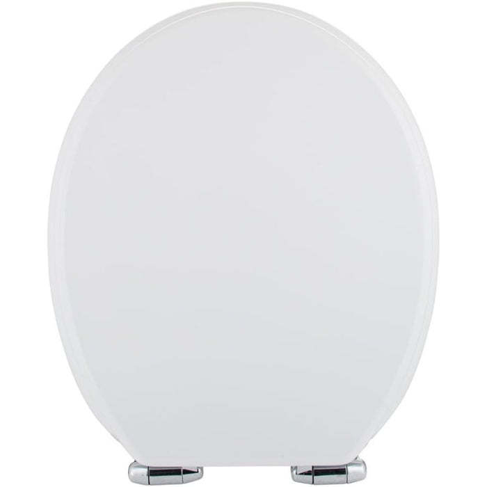 Home standard  - sedile wc in legno laccato bianco lucido, con c