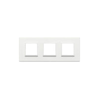 21644.17 Placca 6M (2+2+2) Int71 Bianco Totale Eikon