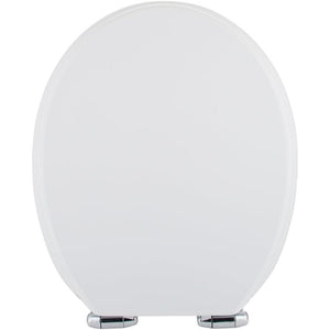 Home standard  - sedile wc in legno laccato bianco lucido, con c