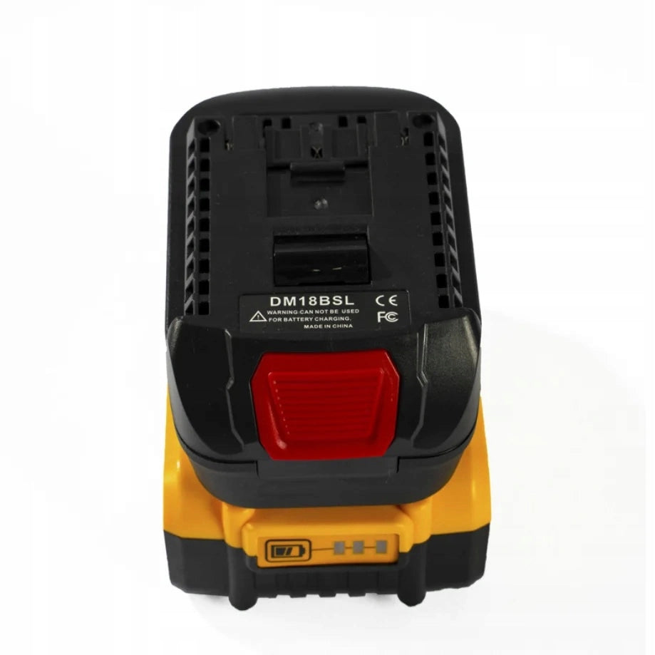 Adattatore Batteria Dewalt/Milwaukee per Bosch 18V (DM18BSL) – Compatibile con Utensili Bosch 18V, Porta USB 5V 2.1A