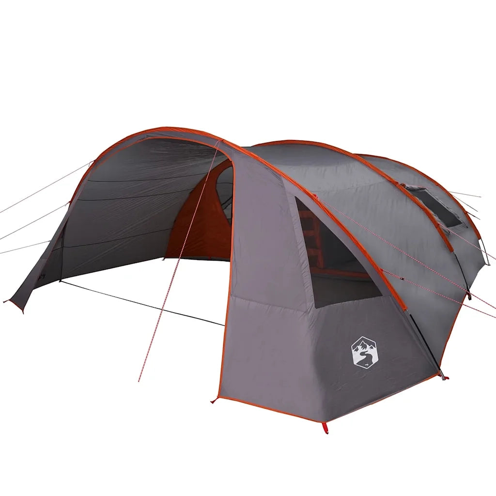Tenda Tunnel per 6 Persone 6 persona Grigio e arancione 42004049