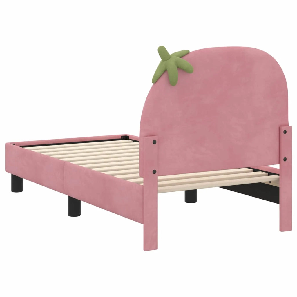Struttura letto per bambini con testata-Giroletto per bambini Rosa 70 x 140 cm 223299