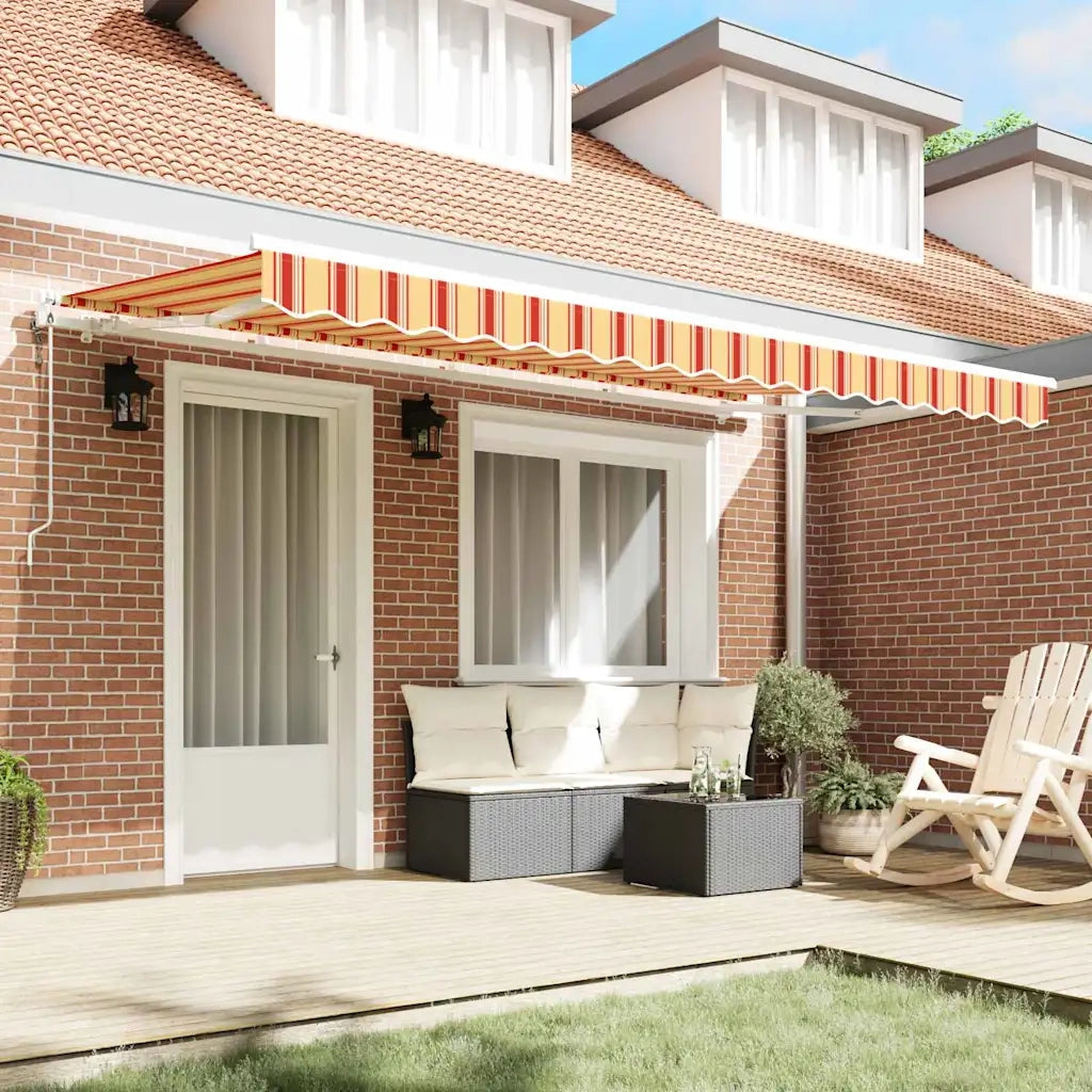 vidaXL Tenda Retrattile Multicolore 400 x 200 cm