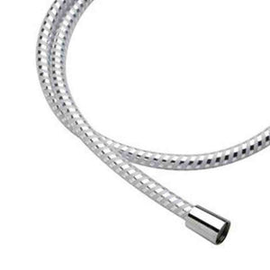 Flessibile biflex per doccia in pvc atossico, cromo-bianco 200 cm