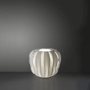 Lampada Da Scrivania Moderna Queen Polilux ® Bianco E Metallo 1 Luce E27 D42Cm