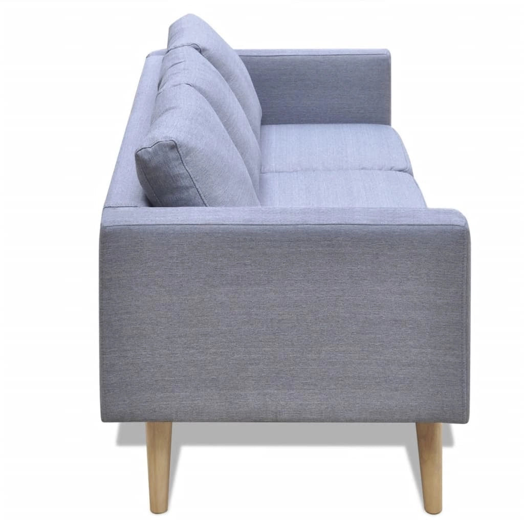 Set di divani a 2 posti per soggiorno/salotto/arredamento della casa e set di divani a 3 posti in tessuto grigio chiaro 02_0020260