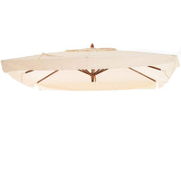 TELO RICAMBIO PER OMBRELLONE GIARDINO OASIS 3X2 3X3 3X4 ECRÙ COPERTURA ESTERNO 3 X 3