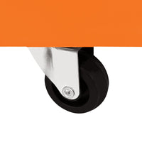 Carrello portautensili a 3 livelli con cassetto con serratura e ruote per officine e garage