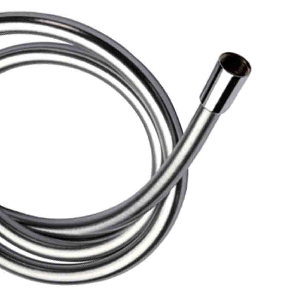 Flessibile per doccia retinato metallizzato in pvc atossico 120 cm