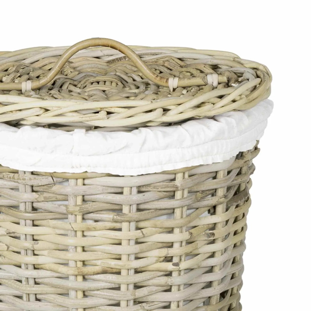 Cesto per la biancheria con coperchio GENDT 2 pz Rattan Kubu 42020973