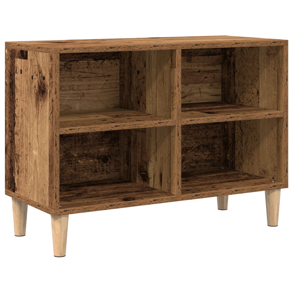 Mobile TV con gambe in legno antico 69.5x30x50 cm