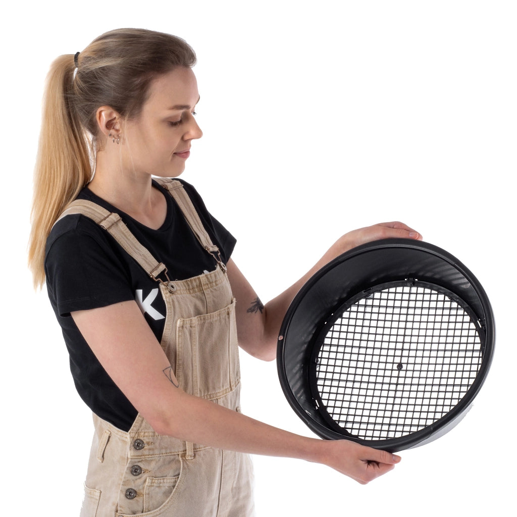 Setaccio da giardino KADAX regolabile da 37 cm per setacciare terra, compost e pietre.