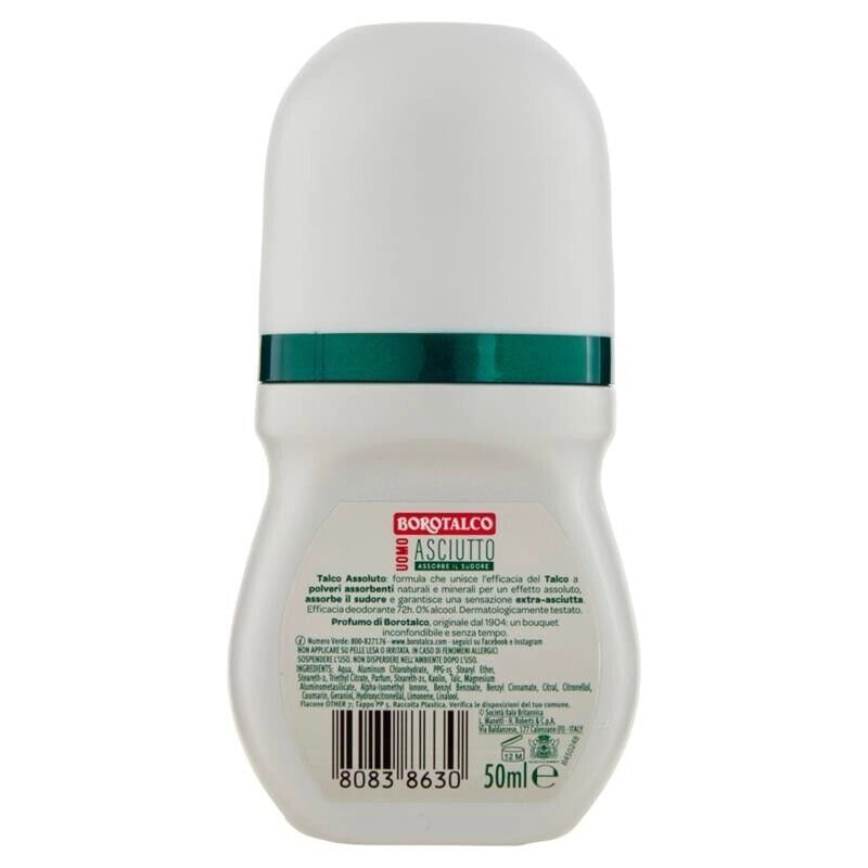 BOROTALCO SET 4 PZ DEO ROLL-ON 50 ML L'UNO NEW ASCIUTTO