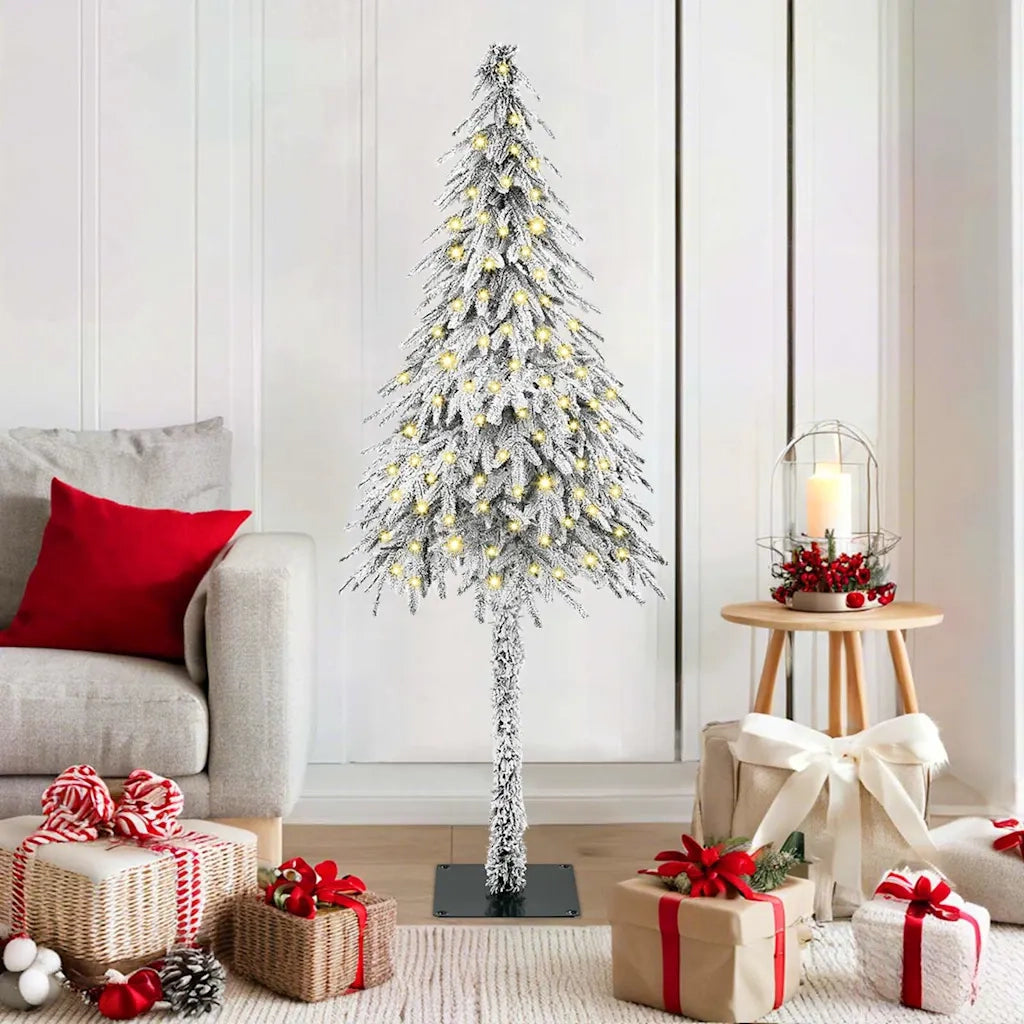 Albero di Natale con 150 LED Bianco 150 cm PE e Acciaio 3396212
