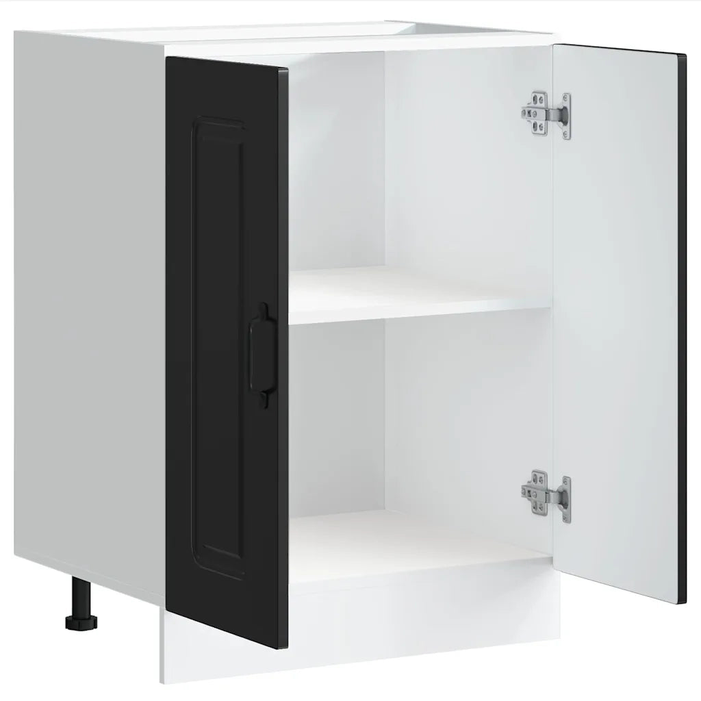 Mobile base lavello Kalmar Nero 60x46x81,5 cm in Truciolato
