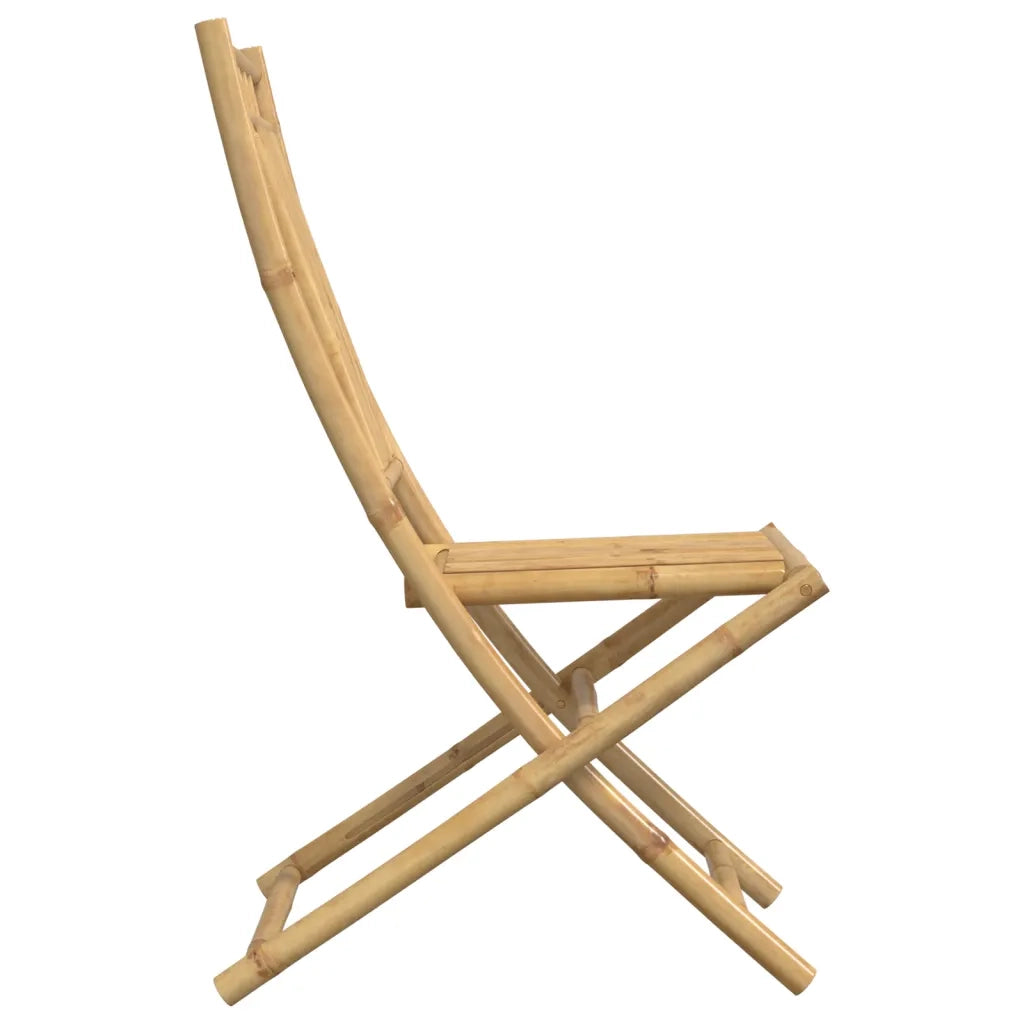 Sedie da Giardino Pieghevoli 8 pz 46x66x99 cm in Bambù