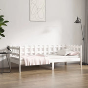 Dormeuse senza Materasso Bianca 80x200 cm Legno Massello Pino 820752