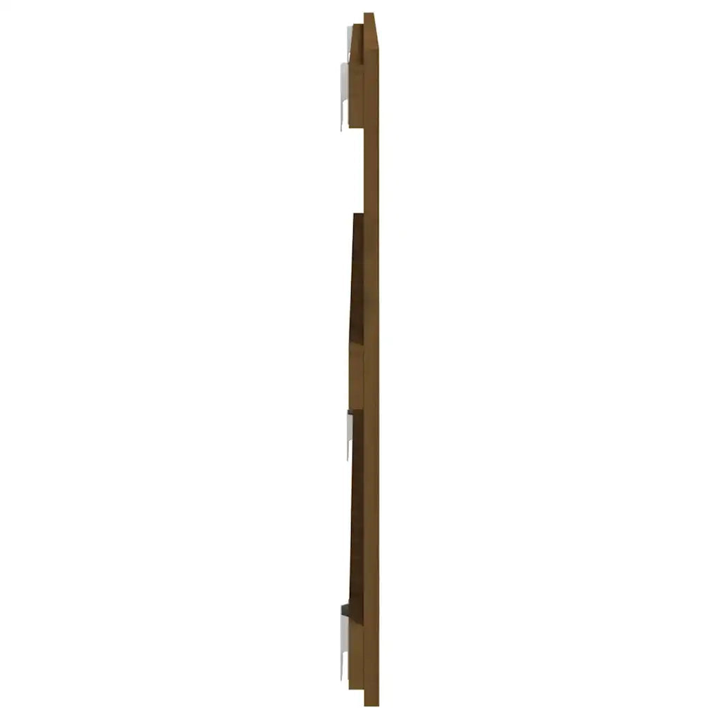 Testiera da Parete Ambra 95,5x3x60 cm in Legno Massello di Pino 824836