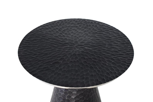 Tavolino rotondo in alluminio