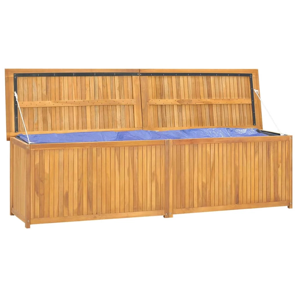 Baule da giardino 200 x 50 x 55 cm in legno massello di teak 02_0012990
