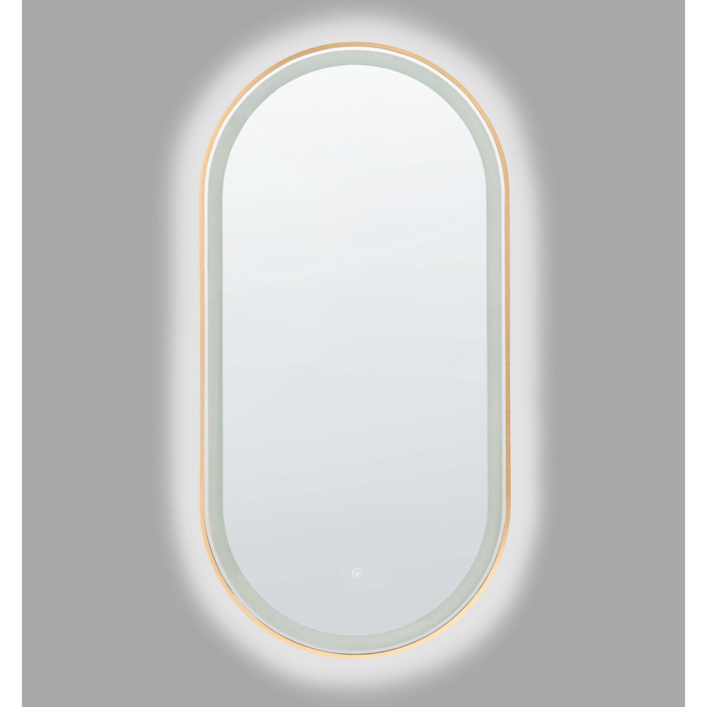 Specchio da parete a LED 120 x 60 cm, moderno e contemporaneo, per bagno, toeletta e camera da letto