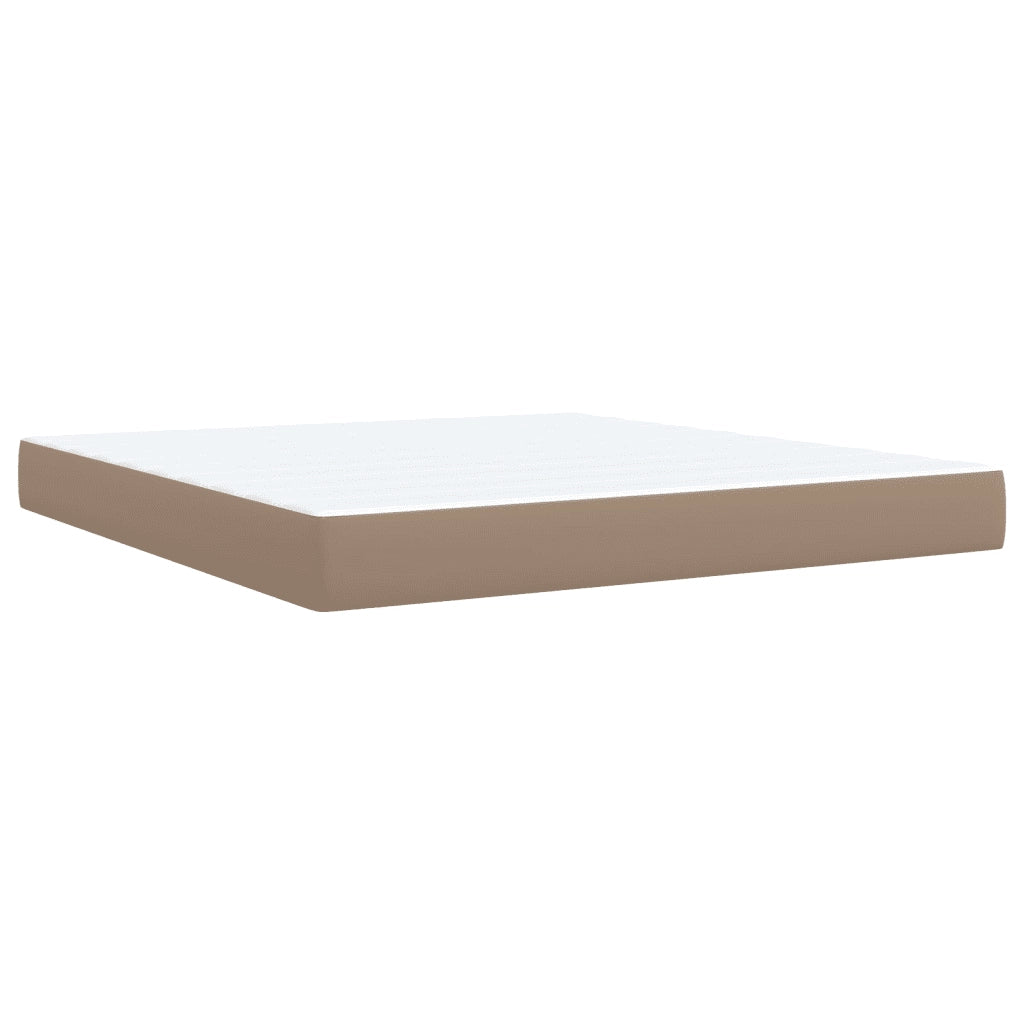 Giroletto a Molle con Materasso Cappuccino 180x200cm Similpelle 3285224