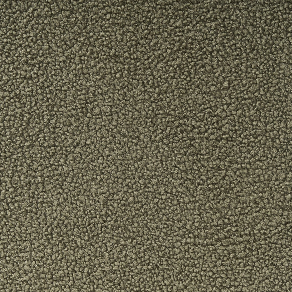 Panca Boucle Verde e marrone scuro con gambe in legno imbottite Panca per corridoio e panca da letto