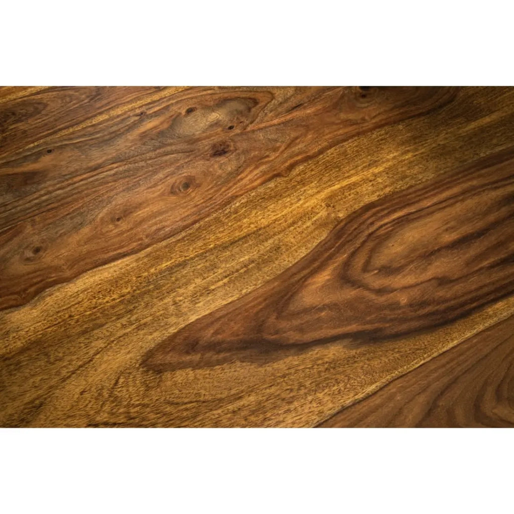 Tavolo da pranzo YONA rotondo 140 cm – Tavolo rustico in legno massello di sheesham