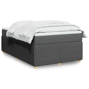 Giroletto a Molle con Materasso Grigio Scuro 120x190cm Tessuto