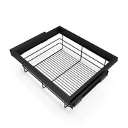 Kit di cestello in filo e telaio a scorrimento con chiusura ammortizzata per armadio, regolabile, modulo 800 mm, Grigi..