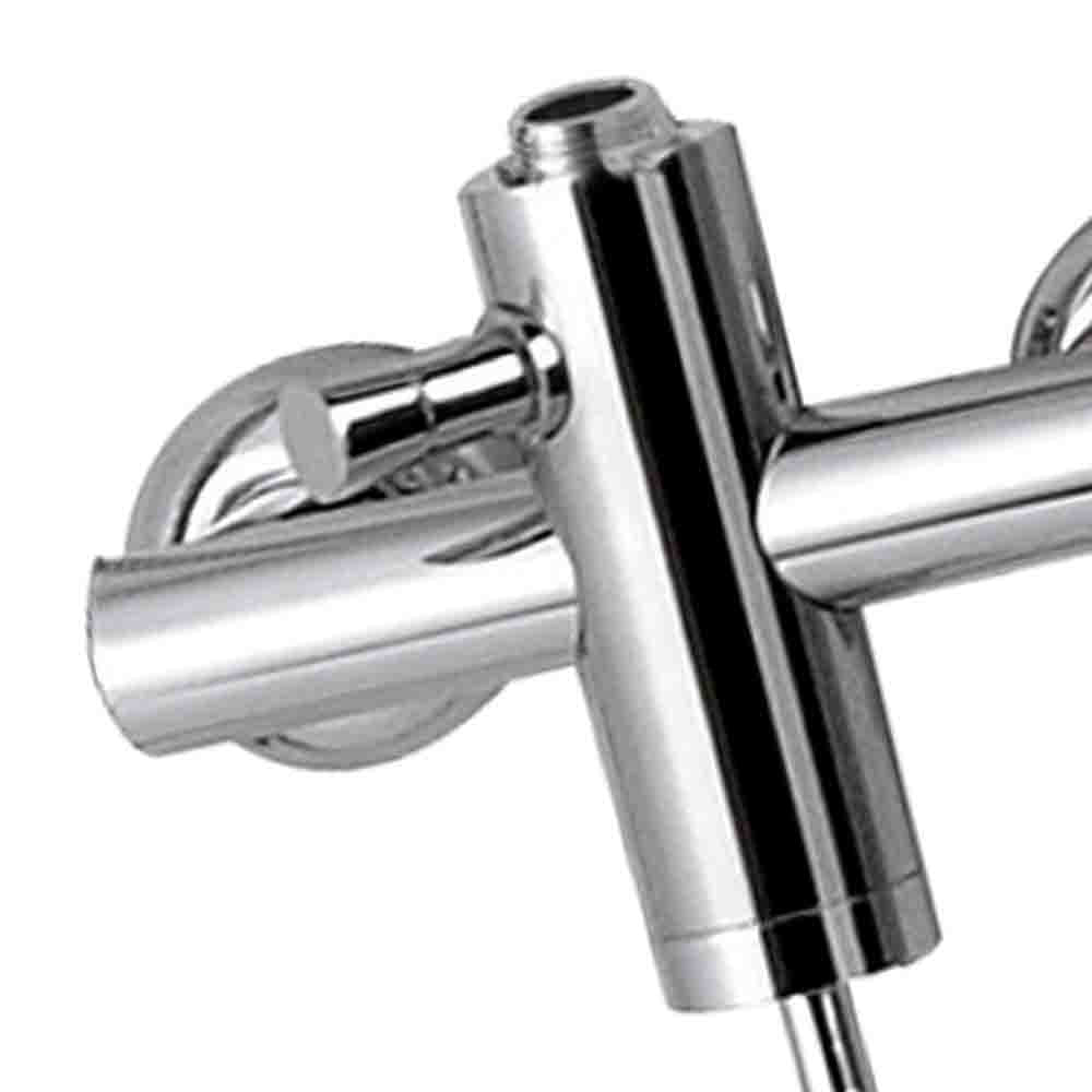 Gruppo doccia a muro con deviatore e attacco serie minimal