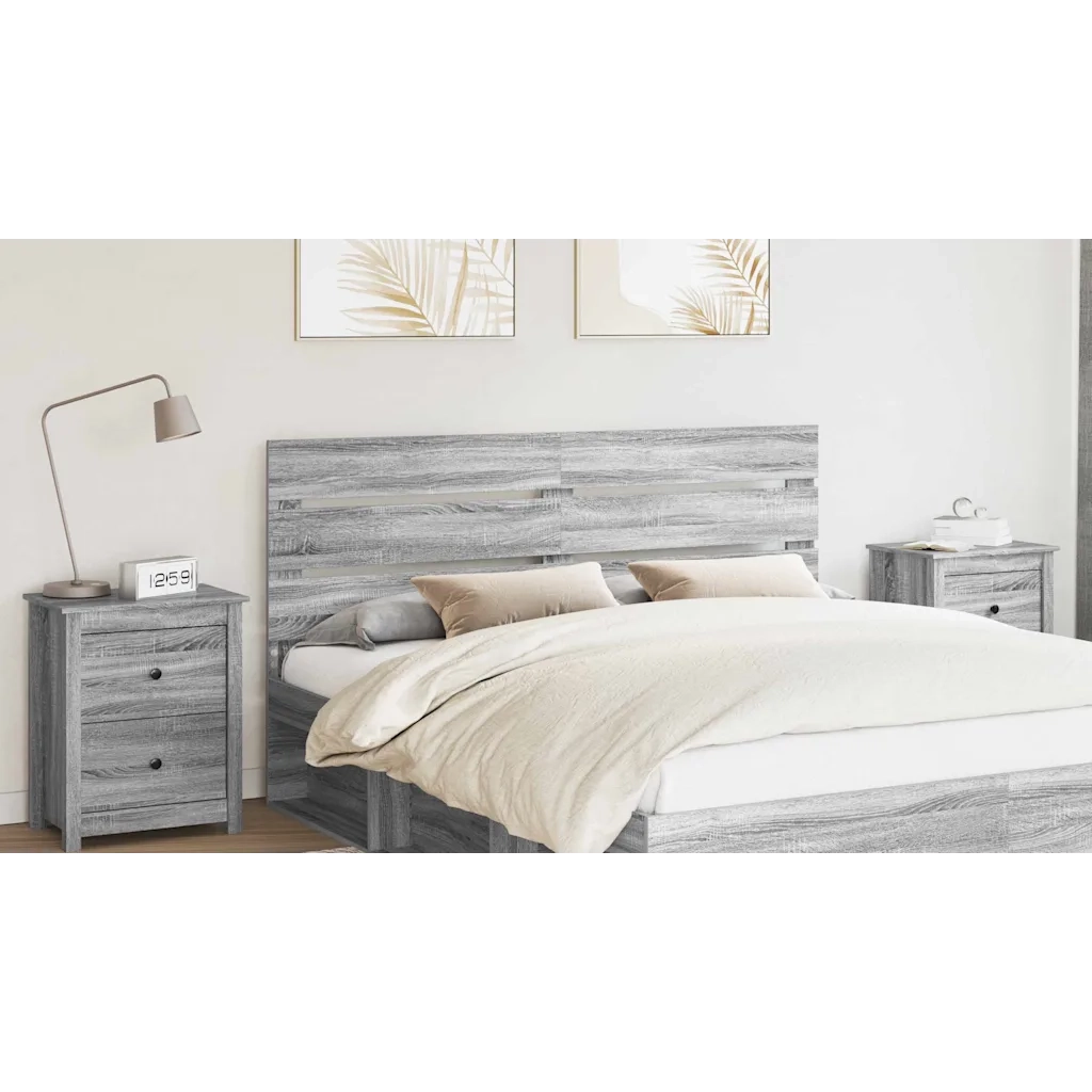 Testiera-Testata-Testiera Decorativa Grigio Sonoma 160 cm Legno multistrato 920215