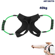 BANDA DI RESISTENZA ELASTICA SUPPORTO SCHIENA CORDA FITNESS PILATES YOGA 40KG*