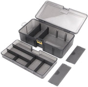 Cassetto di Stoccaggio doppio Livello per Pesca - Organizzatore multifunzionale - Materiale PP Sostenibile - Transpirante e Resistente alla Sporcizia - Scatola per Hanger