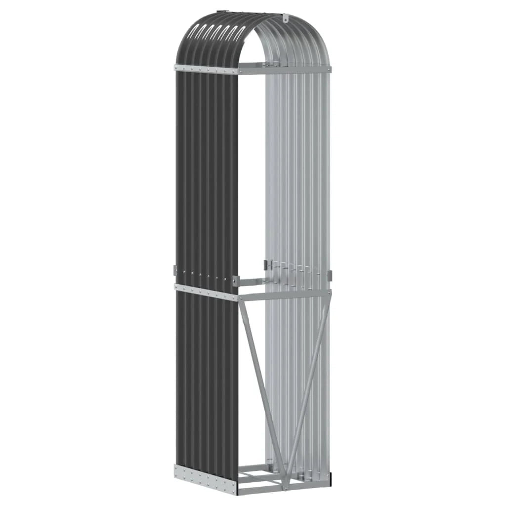 Portalegna 40 x 45 x 170 cm acciaio zincato antracite 02_0043780