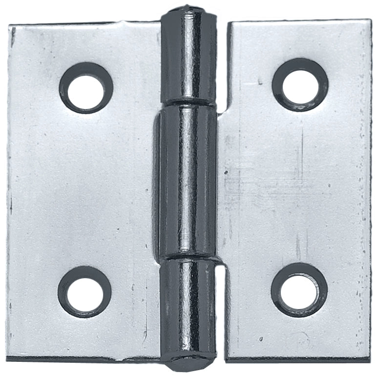 CERNIERA QUADRA PERNO FISSO IN ACCIAIO ZINCATO mm. 38,5x39 24.00 pz