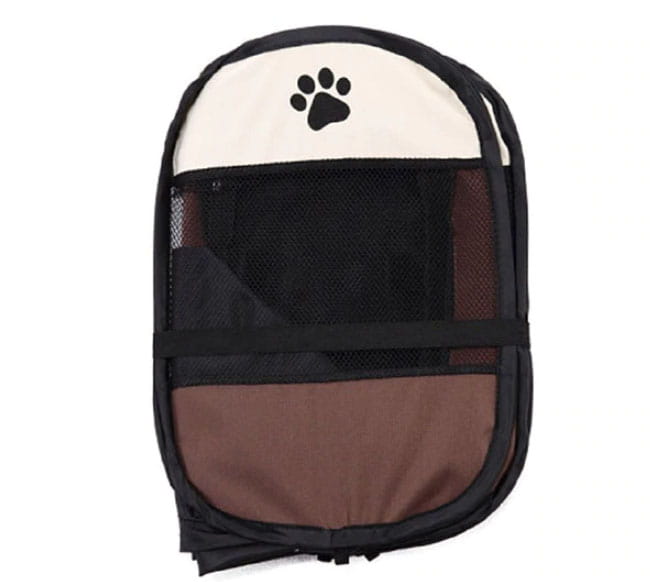 Valora RETE PER CANI/GATTI Pieghevole in Tessuto Marrone Design Resistente x20
