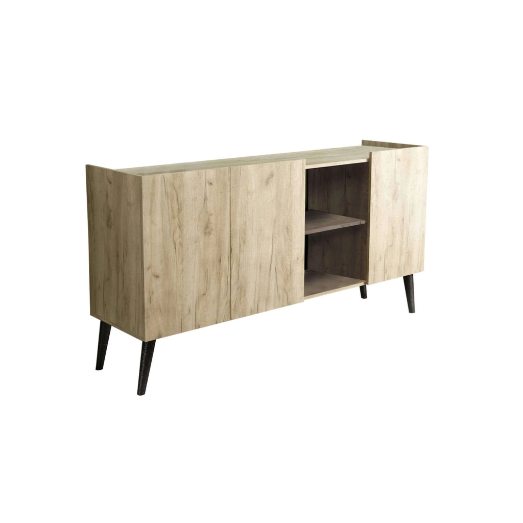 Madia di design con 3 ante in Legno Composito cm 160x41x89 - THOMAS