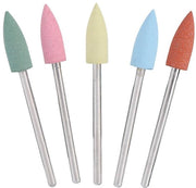 Accessori per unghie - Strumento per levigare unghie in silicone - Set di 5 pezzi con punteruolo - Accessori per nail art - In acciaio inossidabile - Sicuro e affidabile - Strumento per unghie
