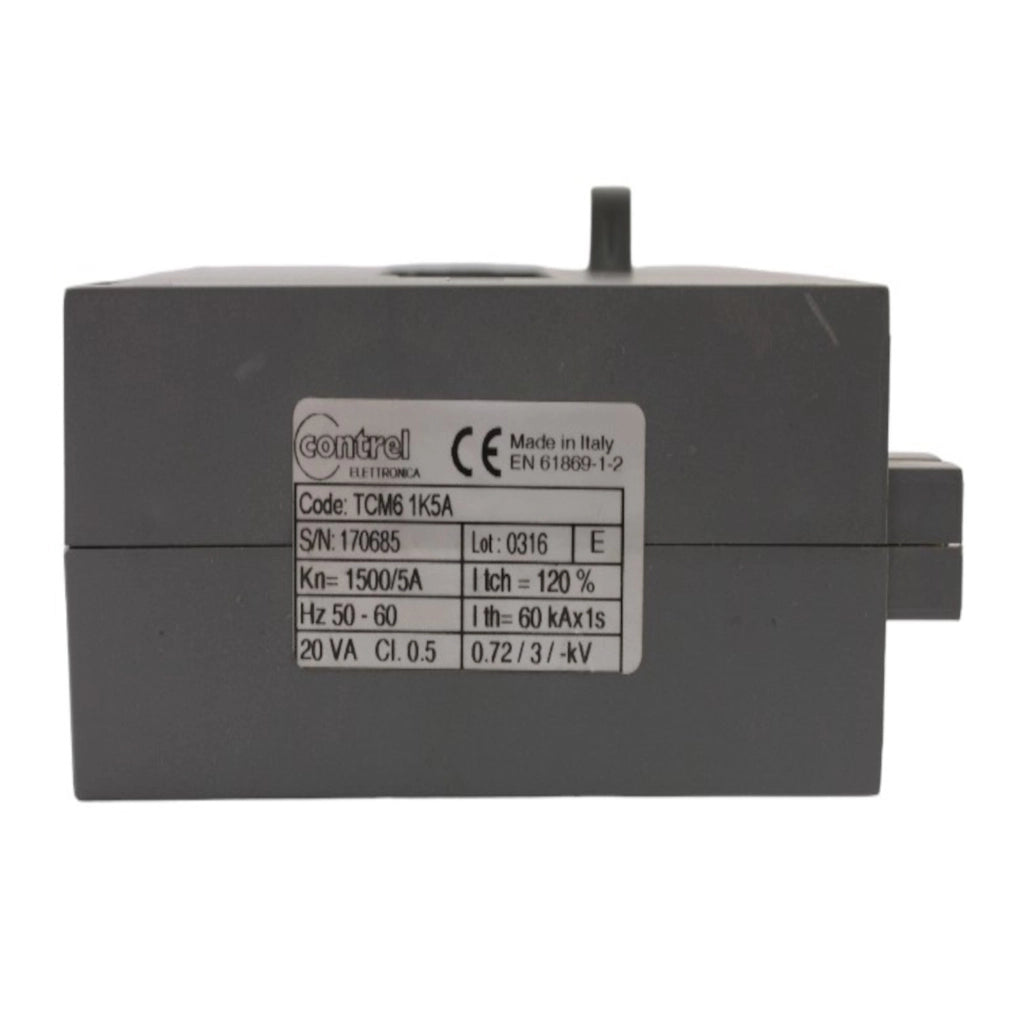 Trasformatore amperometrico 1500/5A CL.0.5 20VA attacco ( barra 51X47 larghezza 87 ) Contrel