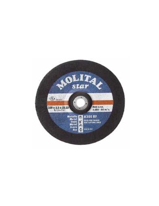 DISCO DA TAGLIO PER FERRO MOLITAL Ø 115x3,2 mm - MOLITAL