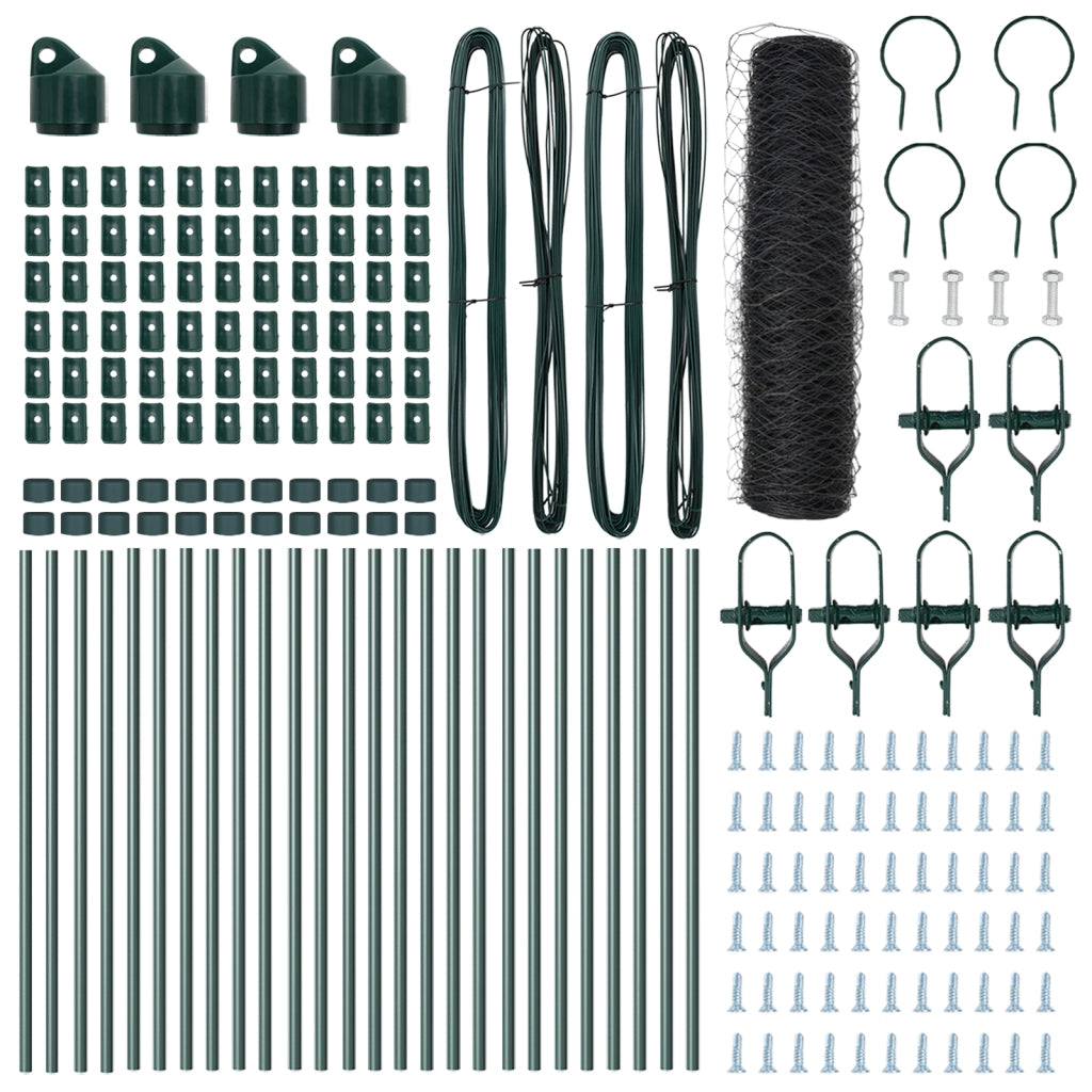 Recinzione Esagonale  Grigia 0,5x50 m Acciaio