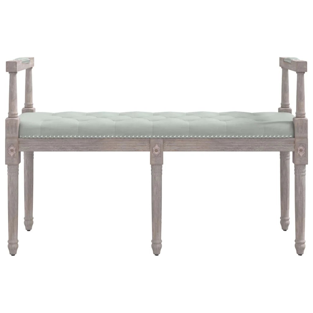 Panca 110 x 40 x 70 cm velluto grigio chiaro 02_0010591