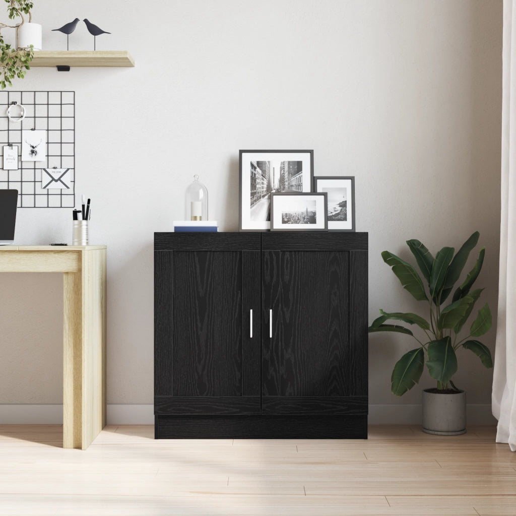 Mobile libreria  Nero Rovere 82,5x30,5x80 cm in legno ingegnerizzato